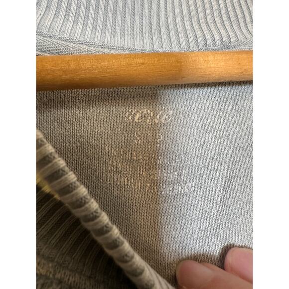 Aerie Steel Blue/Grey Long Sleeve Oversized Sweatshirt - Size Small - Picture 4 of 5